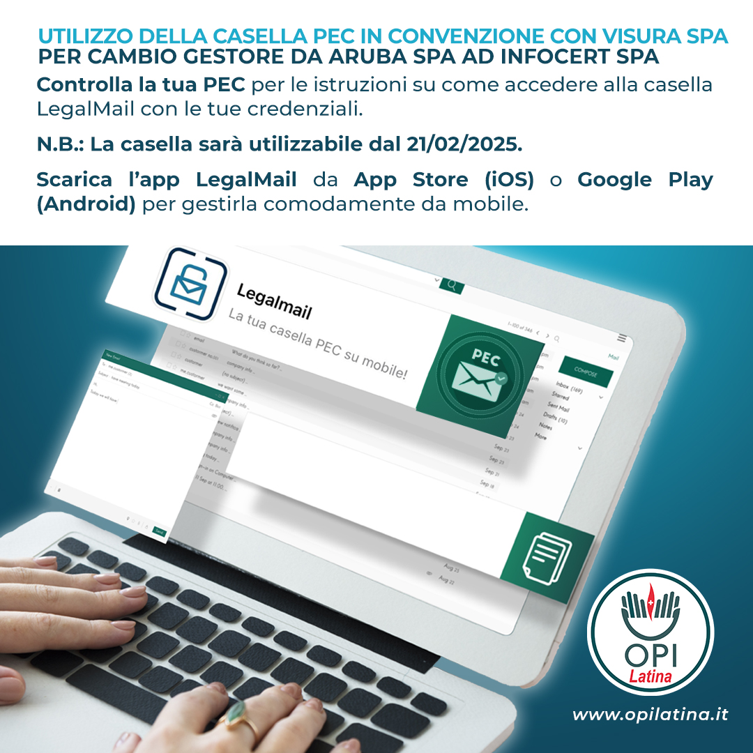 aggiornamento pec legalmail