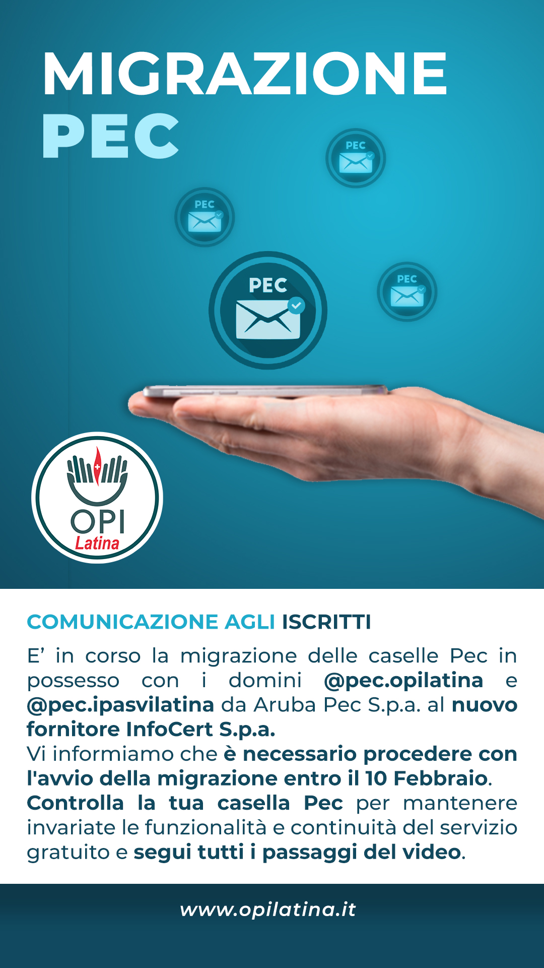 Migrazione Pec